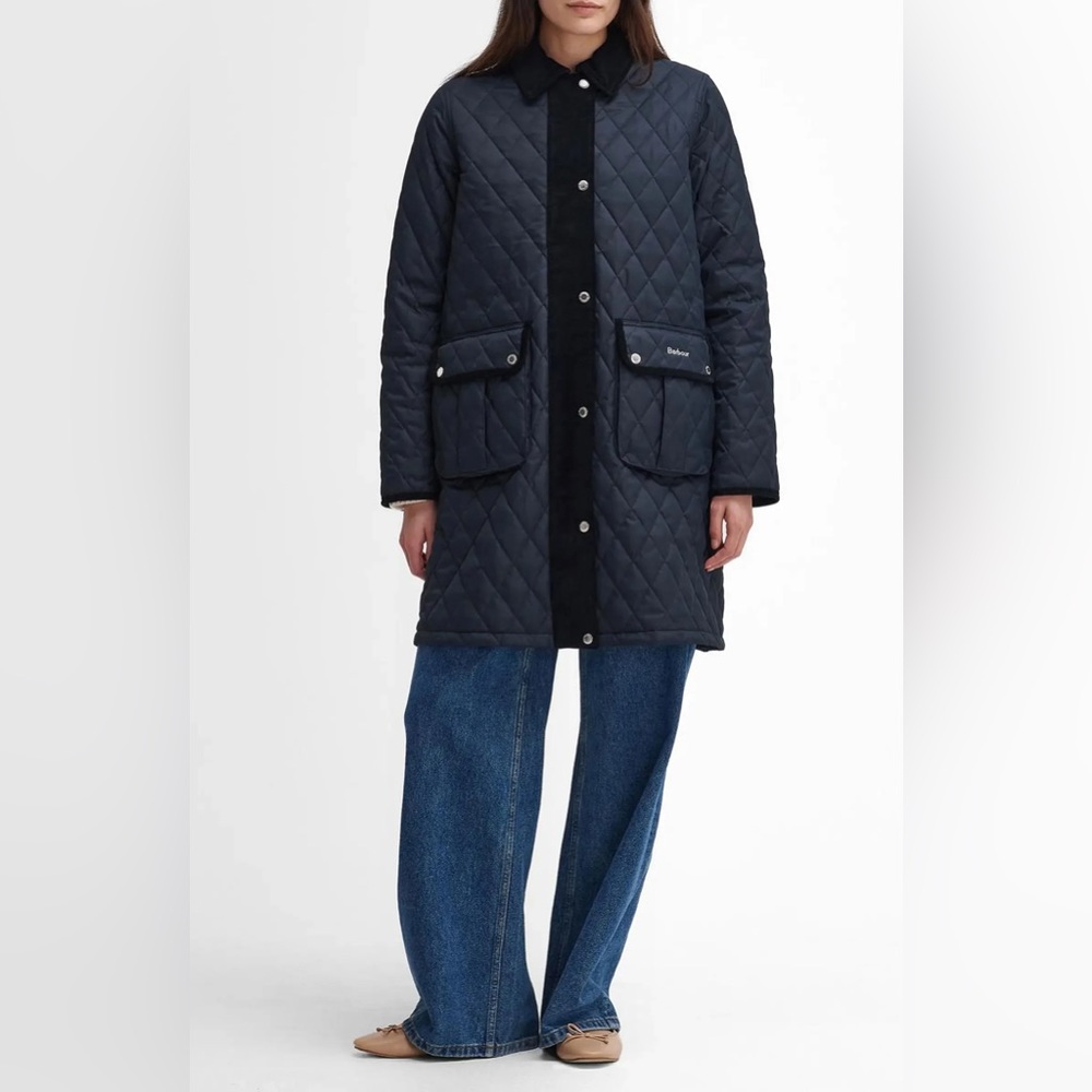 Barbour Tulip Corduroy Trim Quilted Jacket